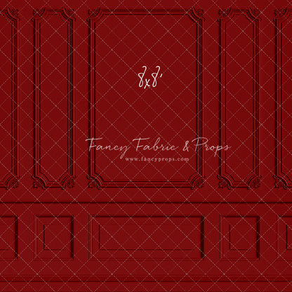 Classic Red Wainscoting Wall - With Sweep Option