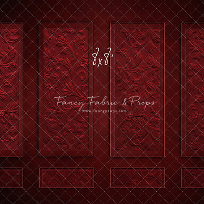 Elegant Crimson Wall