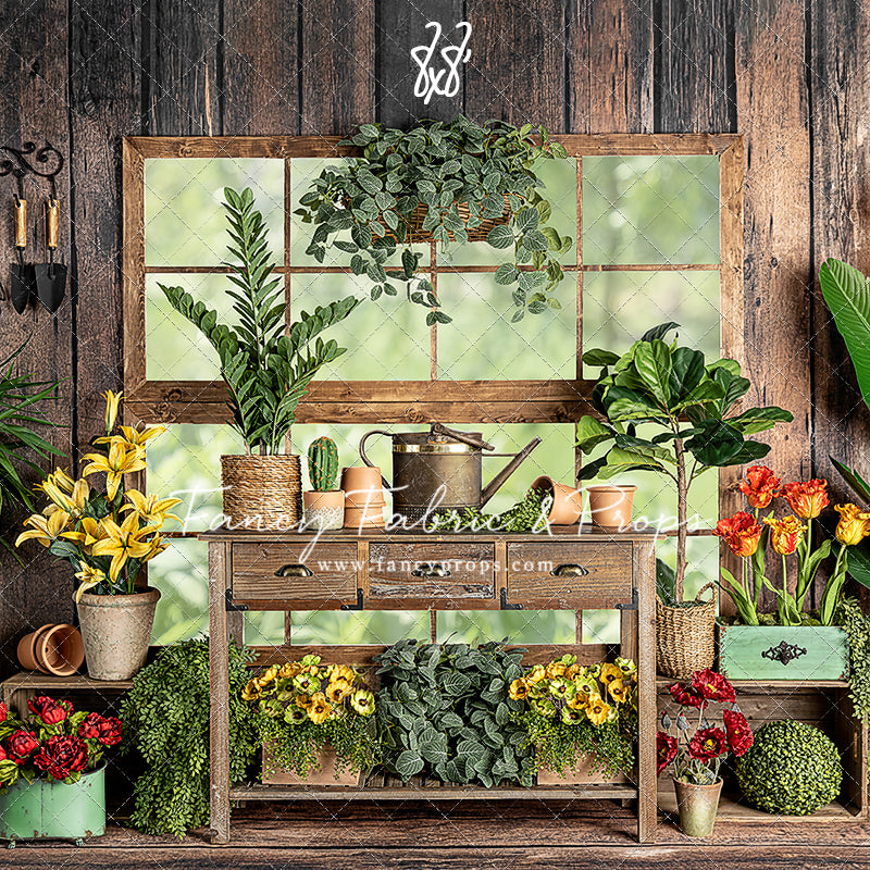 Rustic Floral Garden Shed