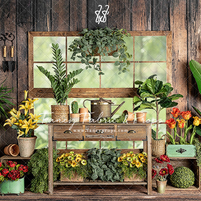 Rustic Floral Garden Shed