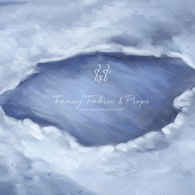 Midnight Snowy Pond Mat Floor