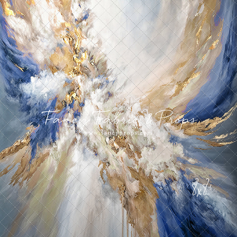 Navy Marble - With Sweep Option