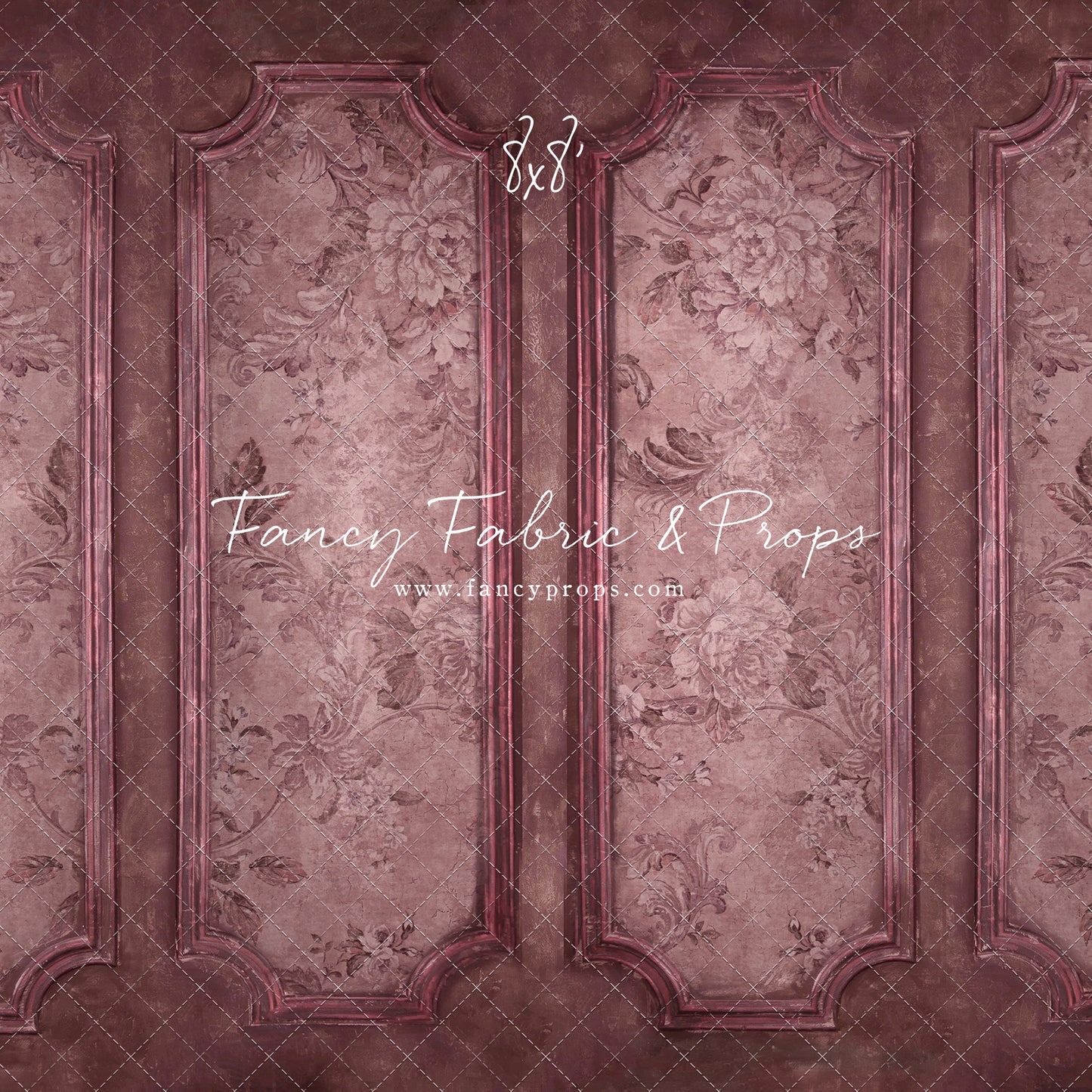 Rose Floral Wainscoting Wall