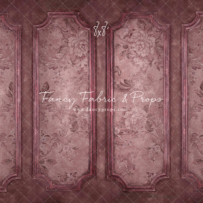 Rose Floral Wainscoting Wall