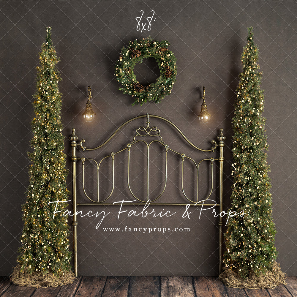 Rustic Holiday Bed With Trees