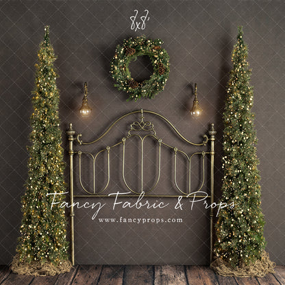 Rustic Holiday Bed With Trees