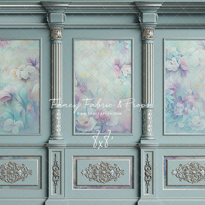 Sky Floral Victorian Wall - With Sweep Option