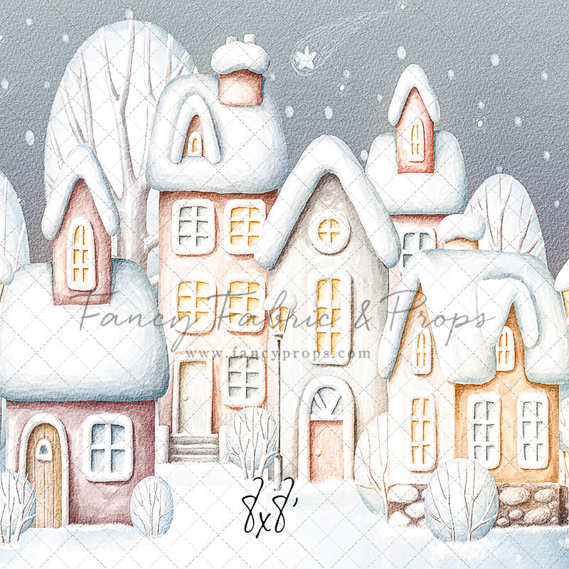 Evening Snowy Village