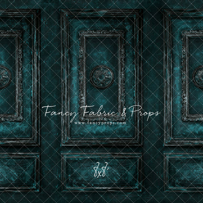 Teal Antiqued Wall