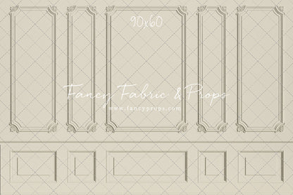 Classic Cream Wainscoting Wall - With Sweep Option