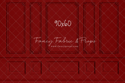 Classic Red Wainscoting Wall - With Sweep Option