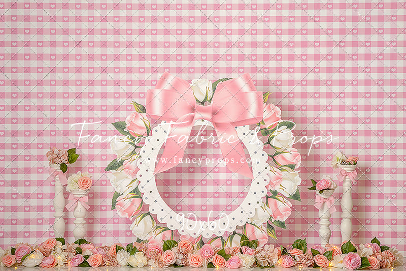Pink Rose Wreath