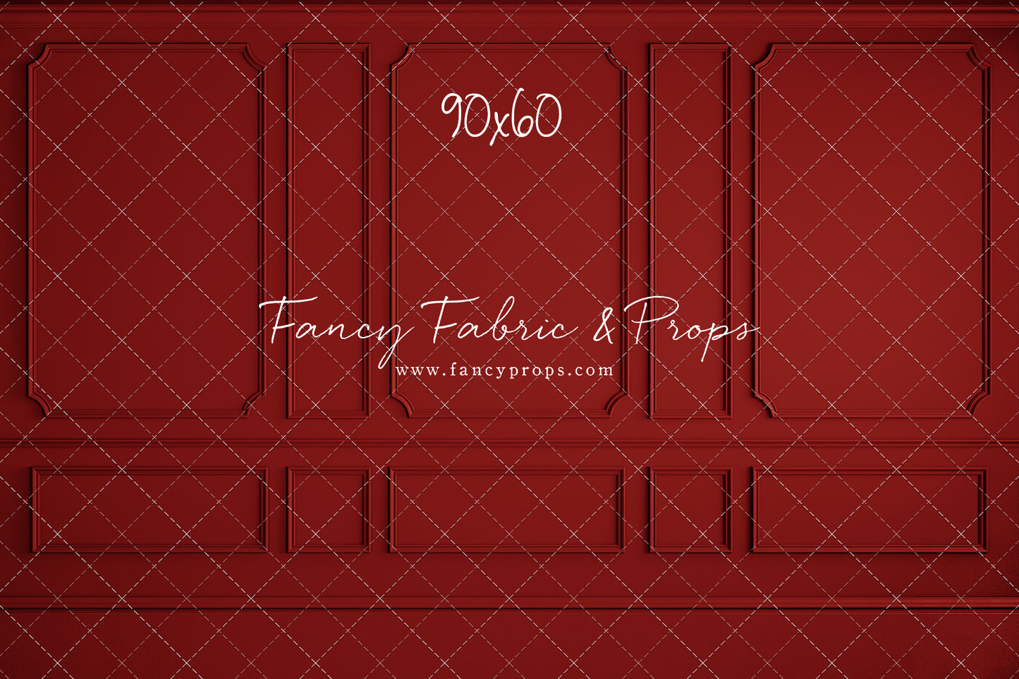 Red Wainscoting Wall