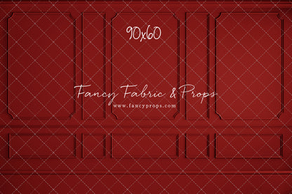 Red Wainscoting Wall