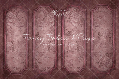 Rose Floral Wainscoting Wall