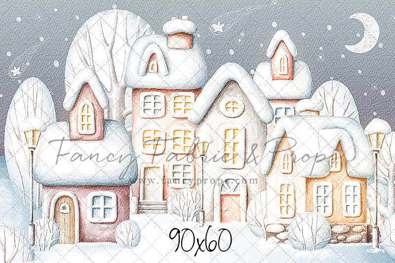 Evening Snowy Village