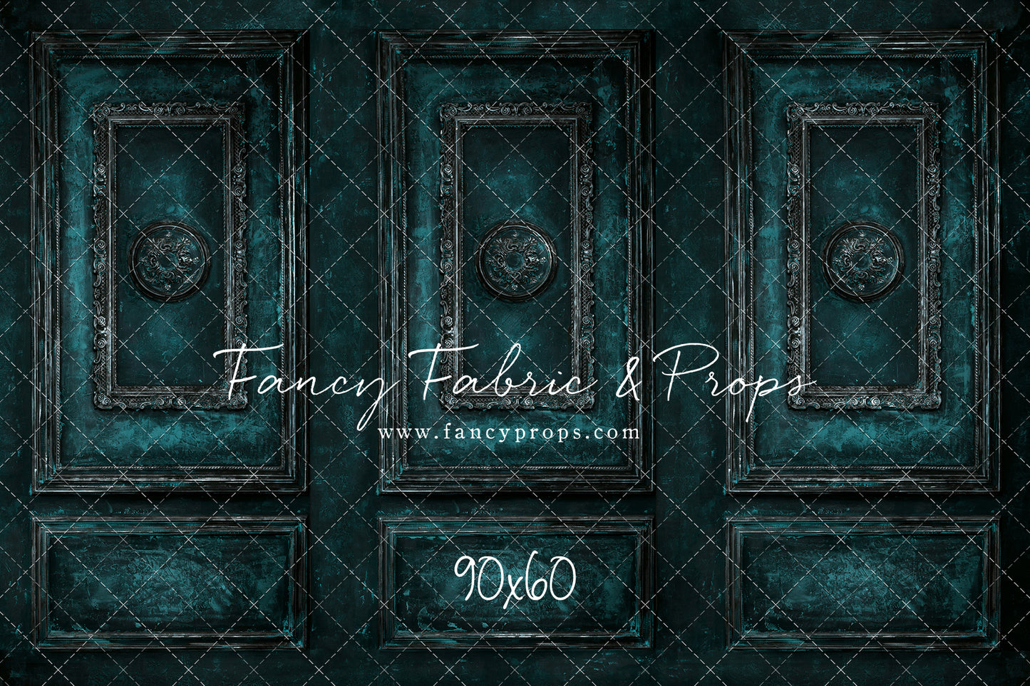 Teal Antiqued Wall
