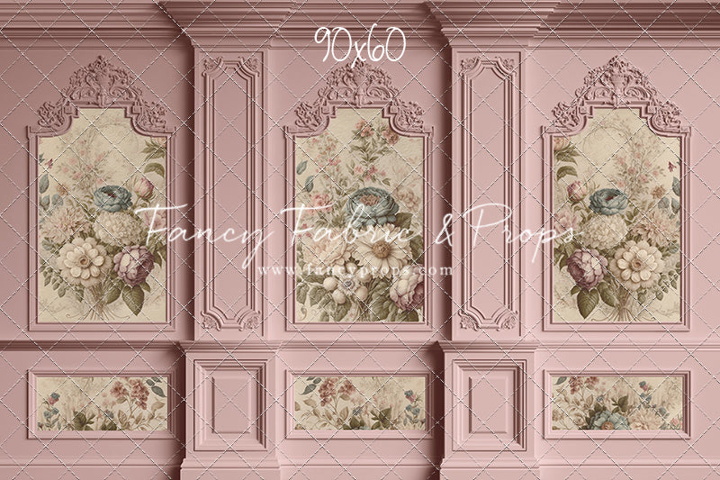 Rose Floral Victorian Wall - With Sweep Option