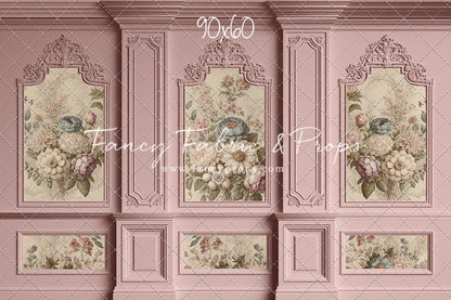 Rose Floral Victorian Wall - With Sweep Option