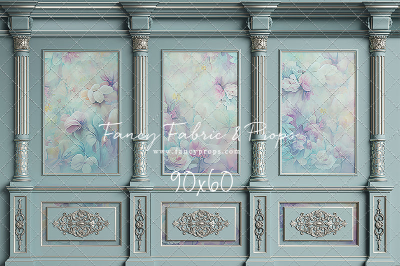 Sky Floral Victorian Wall - With Sweep Option