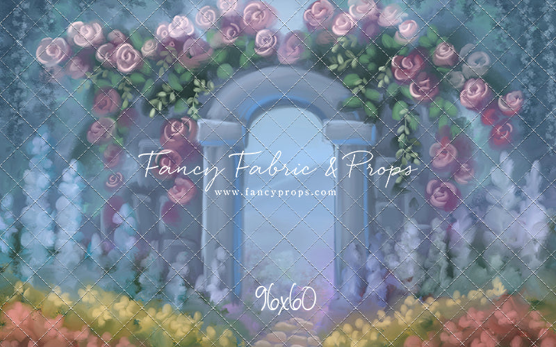 Blushing Rosette Archway