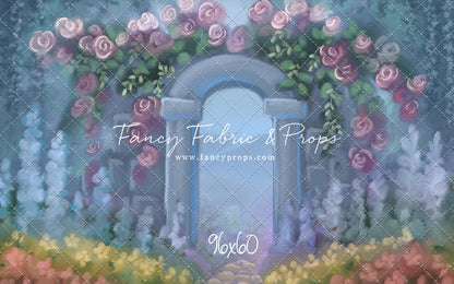 Blushing Rosette Archway