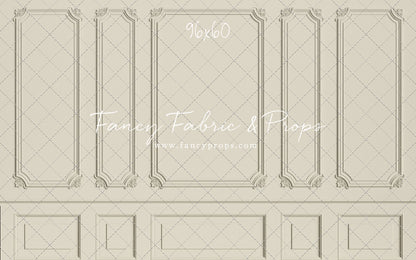 Classic Cream Wainscoting Wall - With Sweep Option