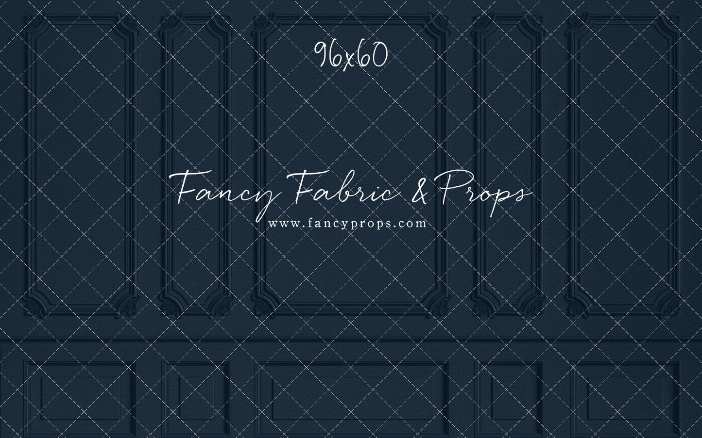 Classic Navy Wainscoting Wall - With Sweep Option