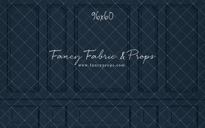 Classic Navy Wainscoting Wall - With Sweep Option