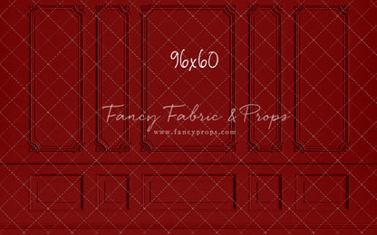 Classic Red Wainscoting Wall - With Sweep Option