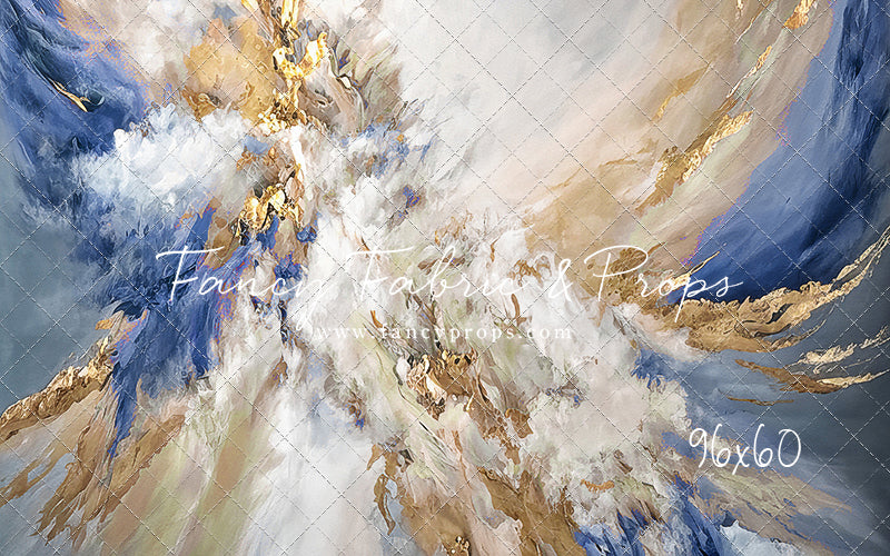 Navy Marble - With Sweep Option