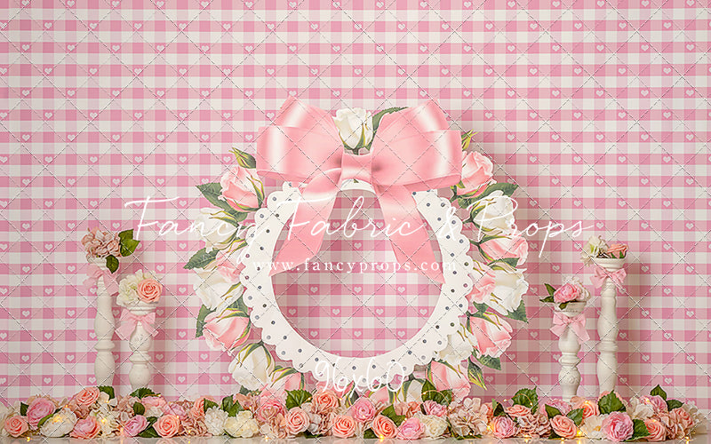 Pink Rose Wreath