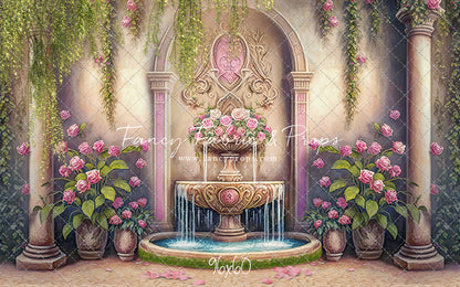 Pink Wishes Fountain - With Sweep Option