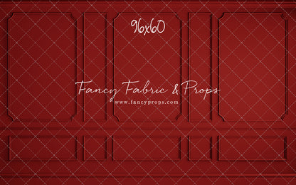 Red Wainscoting Wall