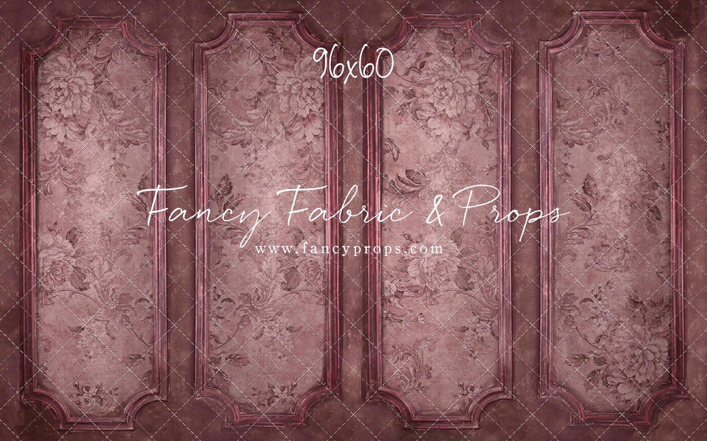 Rose Floral Wainscoting Wall