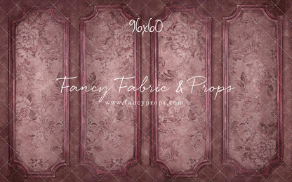 Rose Floral Wainscoting Wall