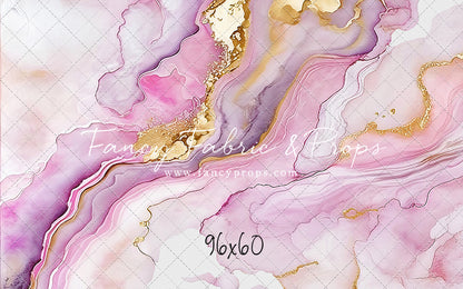 Rose Gold Marble Swirl - With Sweep Option