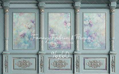 Sky Floral Victorian Wall - With Sweep Option