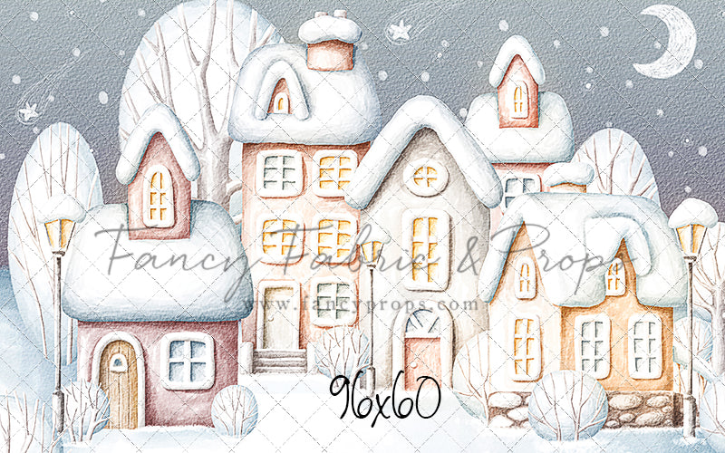 Evening Snowy Village