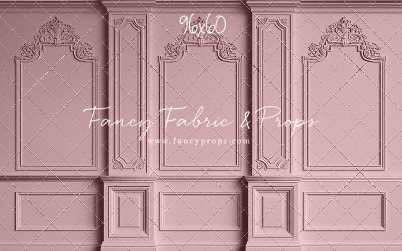 Classic Pink Victorian Wall - With Sweep Option