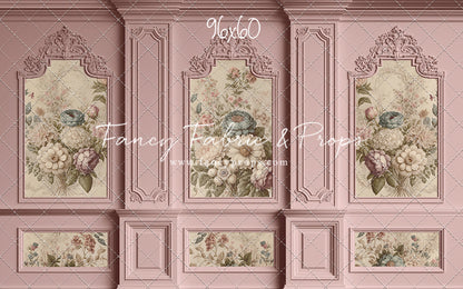 Rose Floral Victorian Wall - With Sweep Option