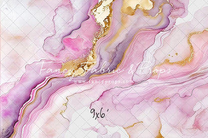 Rose Gold Marble Swirl - With Sweep Option