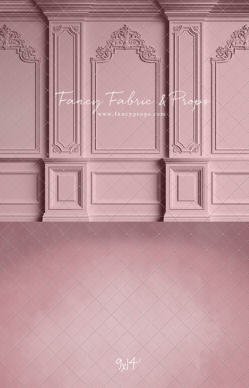 Classic Pink Victorian Wall - With Sweep Option