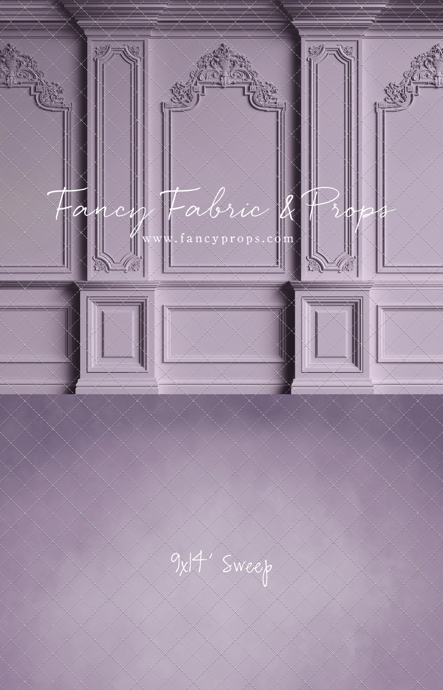 Classic Purple Victorian Wall - With Sweep Option