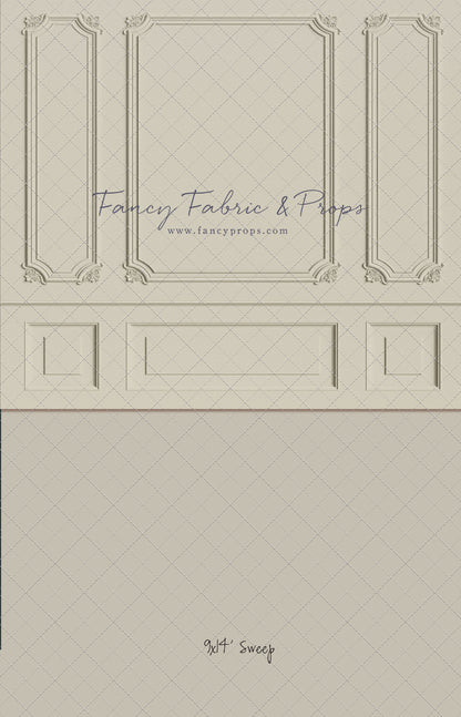 Classic Cream Wainscoting Wall - With Sweep Option
