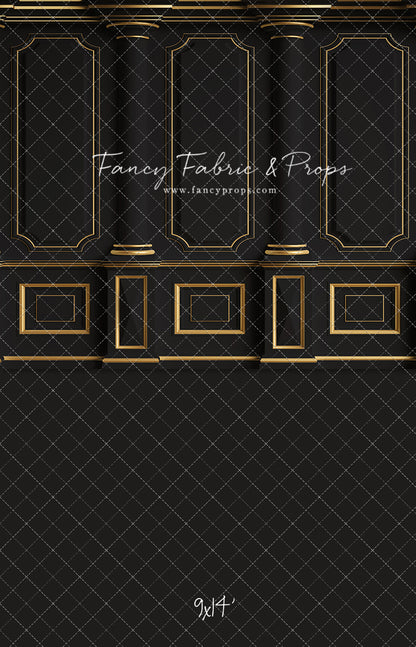 Dark Victorian Gold Wall - With Sweep Option