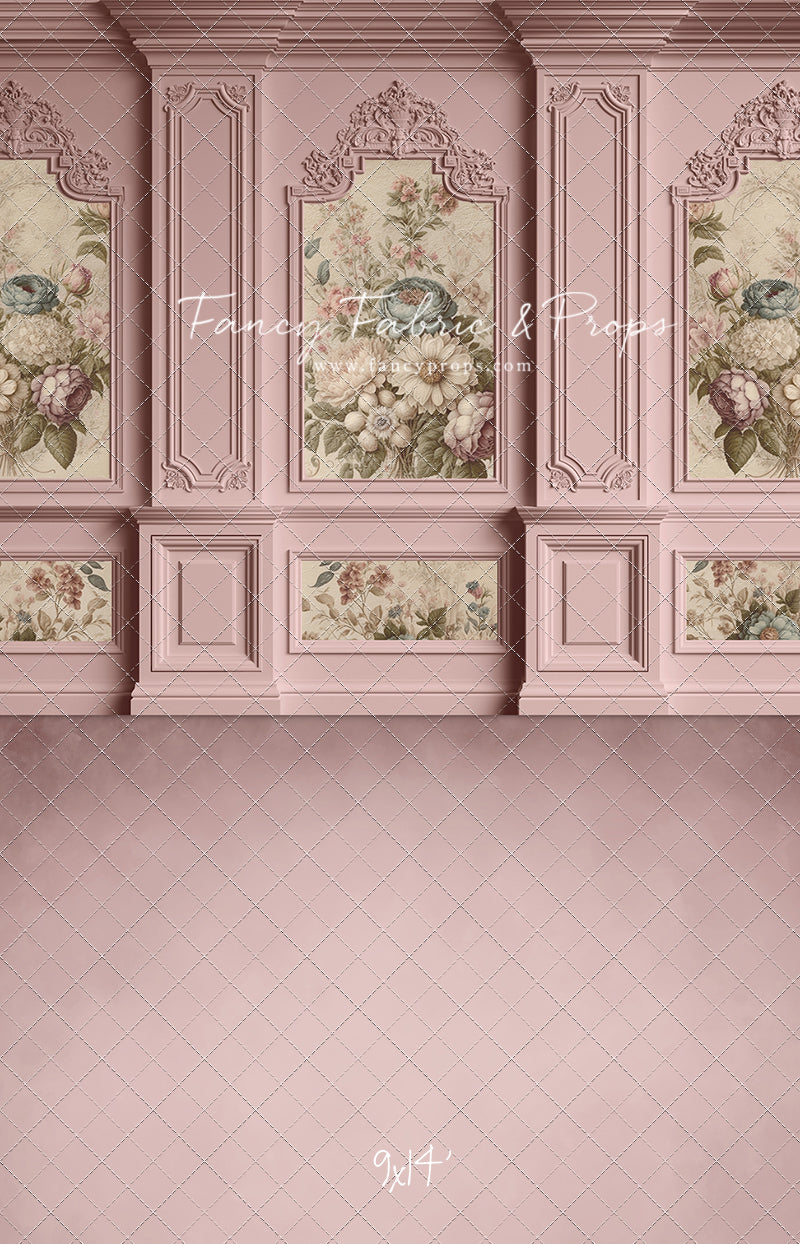 Rose Floral Victorian Wall - With Sweep Option