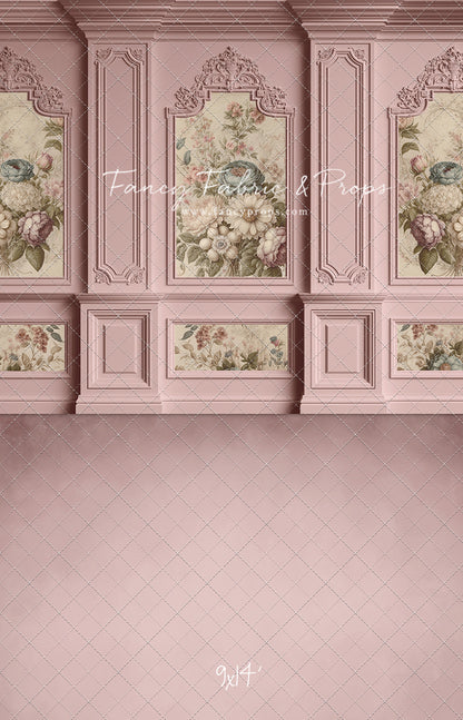 Rose Floral Victorian Wall - With Sweep Option