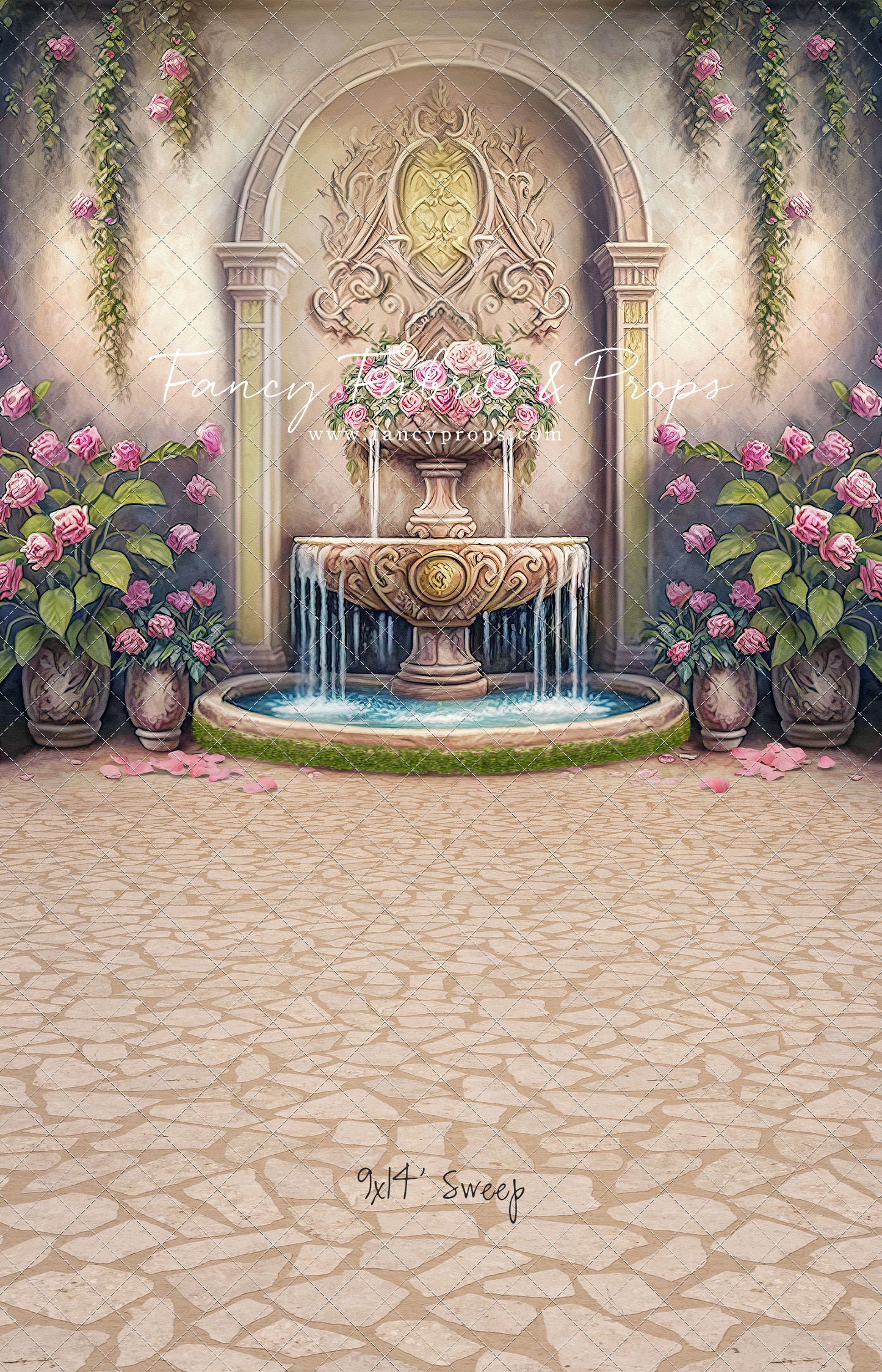 Golden Wishes Fountain - With Sweep Option