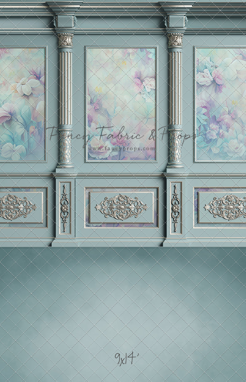 Sky Floral Victorian Wall - With Sweep Option